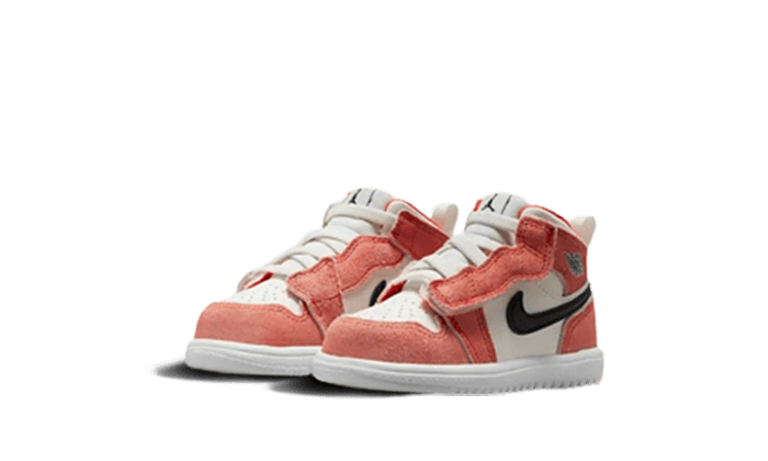 Air Jordan 1 Mid Se Orange Suede Bebe Td