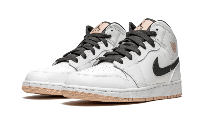 Air Jordan 1 Mid White Arctic Orange