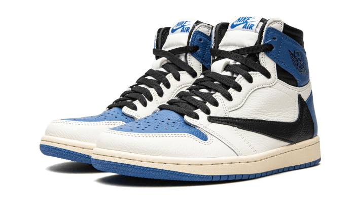 Air Jordan 1 Retro High Og Sp Travis Scott Fragment Military Blue