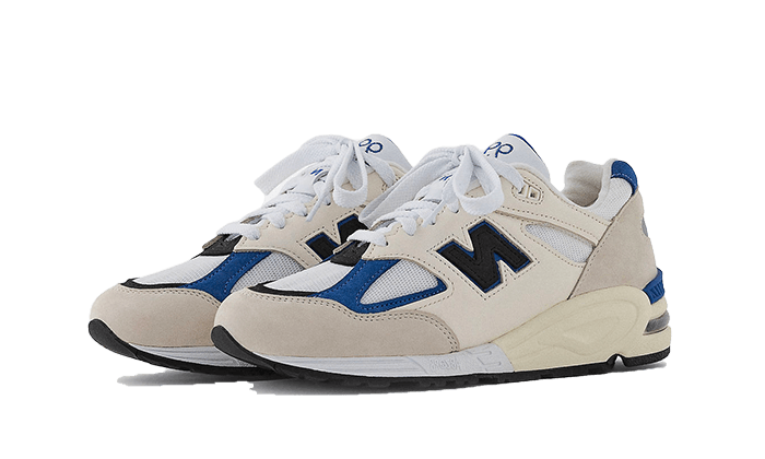 New Balance 990 V2 Made In Usa White Blue