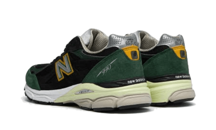 New Balance 990 V3 Black Green Yellow