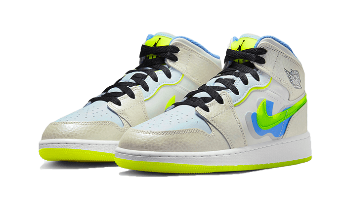 Air Jordan 1 Mid Se Warped Swoosh