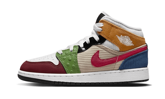 Air Jordan 1 Mid Se Patchwork