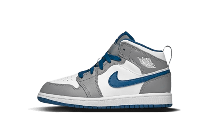 Air Jordan 1 Mid True Blue Enfant Ps