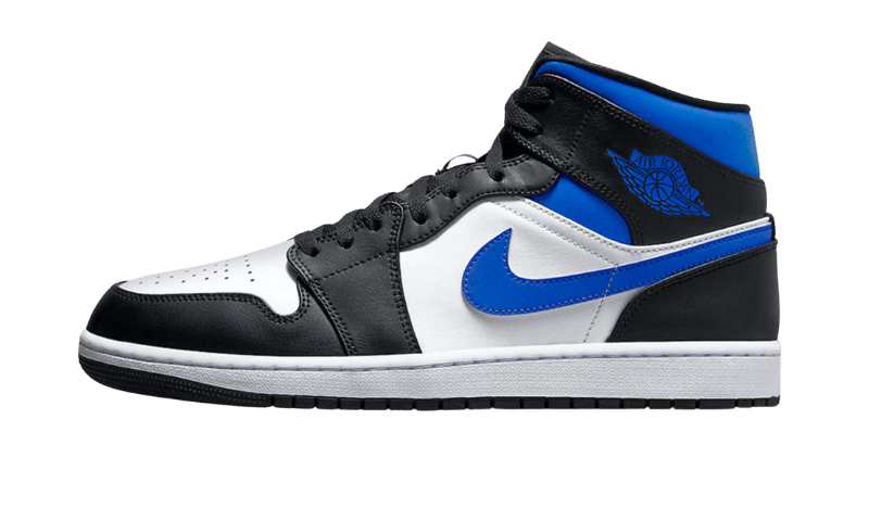 Air Jordan 1 Mid White Black Racer Blue