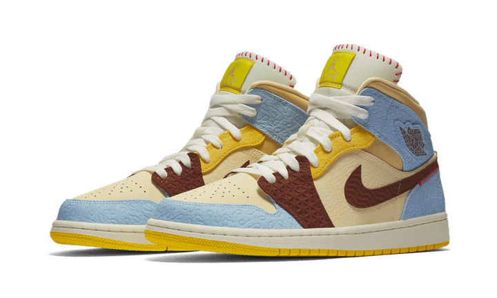 Air Jordan 1 Mid Fearless Maison Chateau Rouge