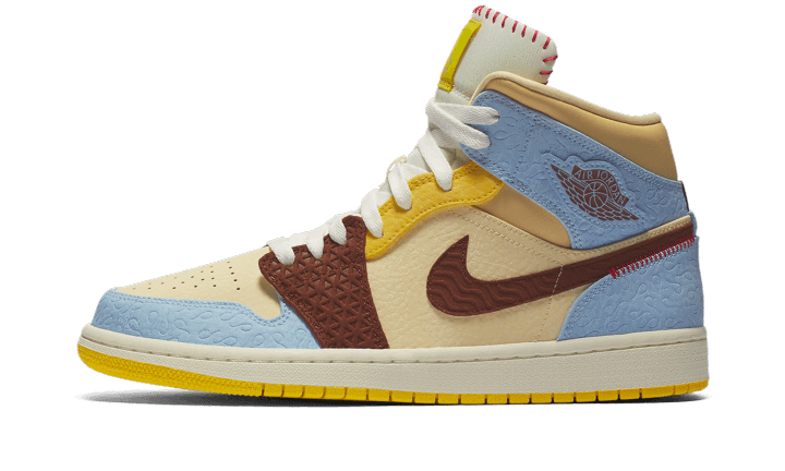 Air Jordan 1 Mid Fearless Maison Chateau Rouge