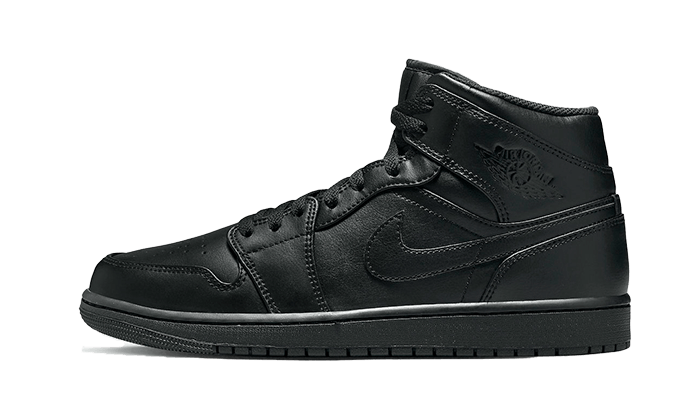 Air Jordan 1 Mid Triple Black 2022