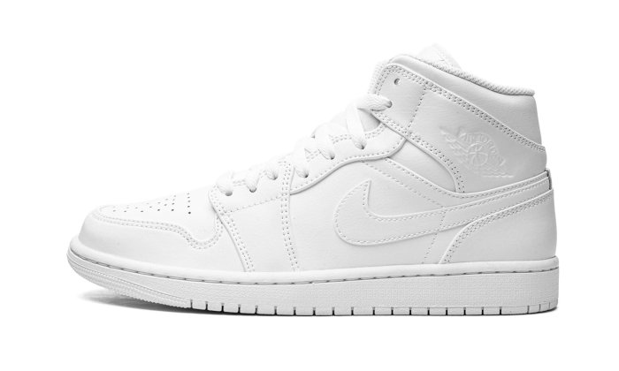 Air Jordan 1 Mid Triple White 2022