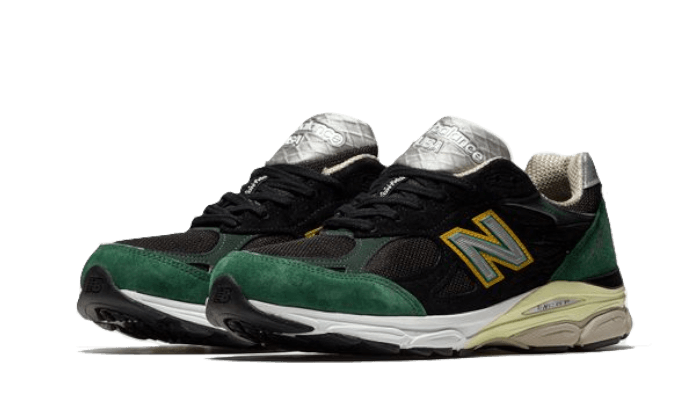 New Balance 990 V3 Black Green Yellow